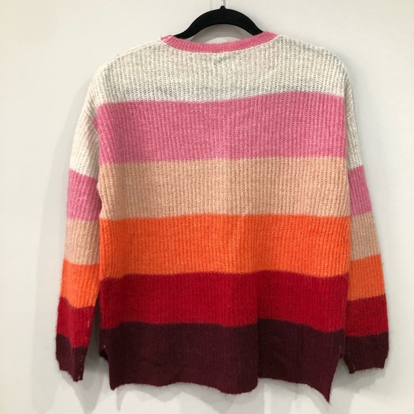 Silverflint alpaca wool blend oversized colorblock sweater - Picture 4 of 7